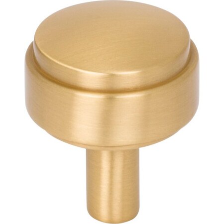 Jeffrey Alexander 1-1/8" Diameter Brushed Gold Hayworth Cabinet Knob 885BG